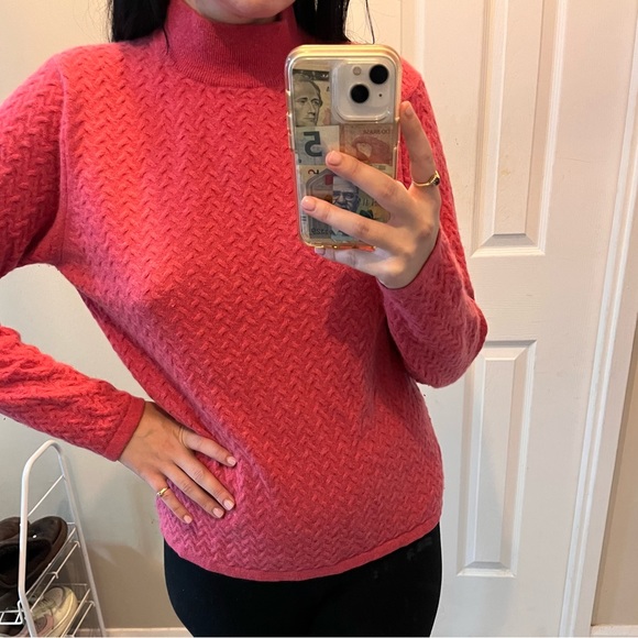 100% cashmere pink sweater - Picture 3 of 5